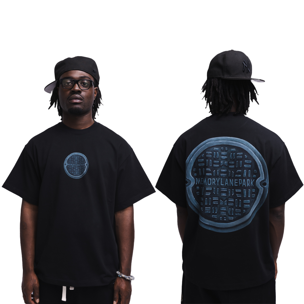 BLACK MANHOLE TEE