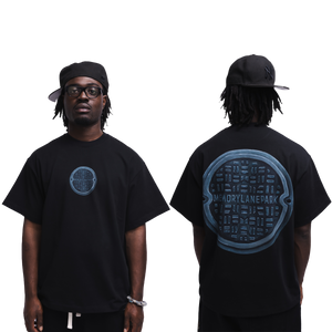 BLACK MANHOLE TEE