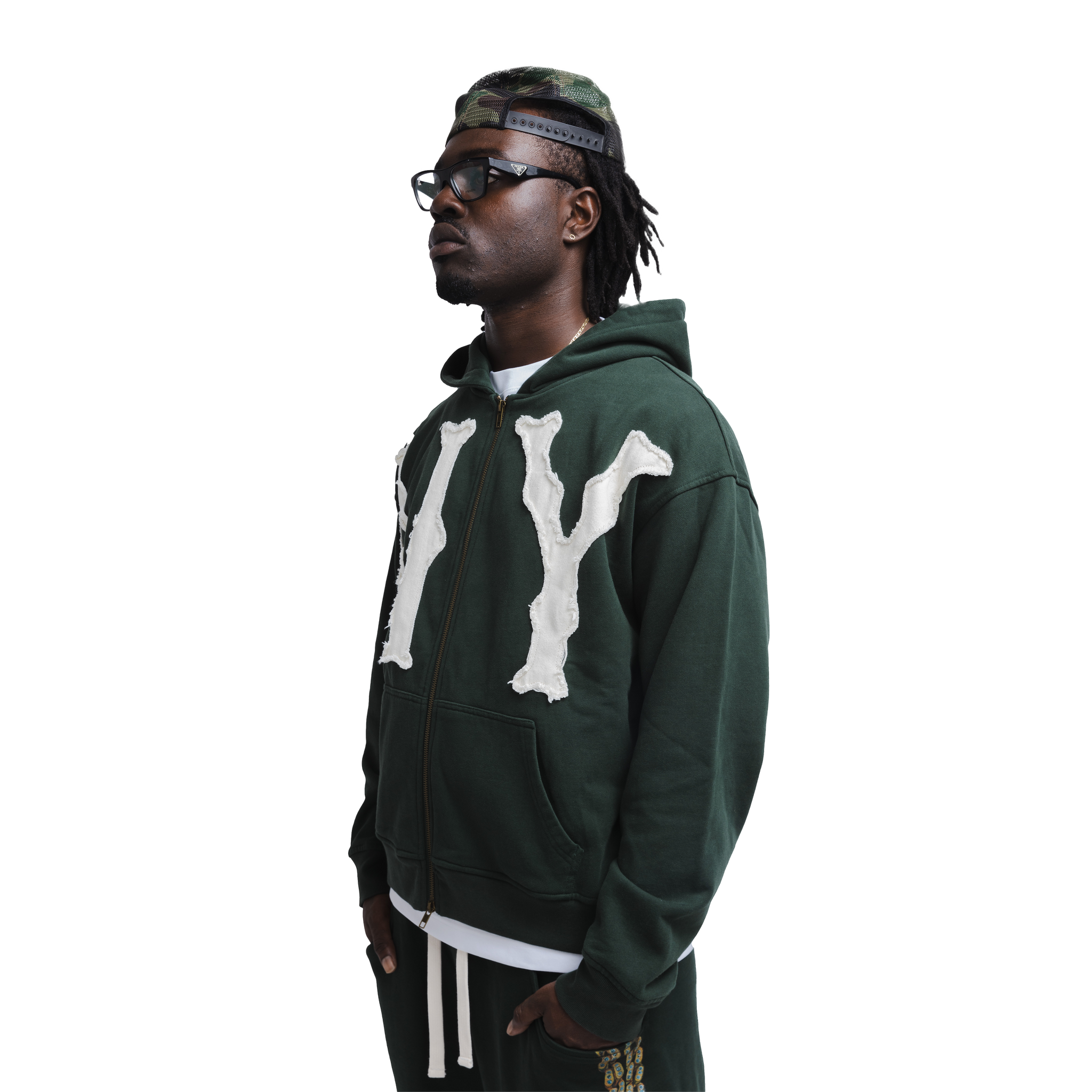 FOREST GREEN NY HOODIE