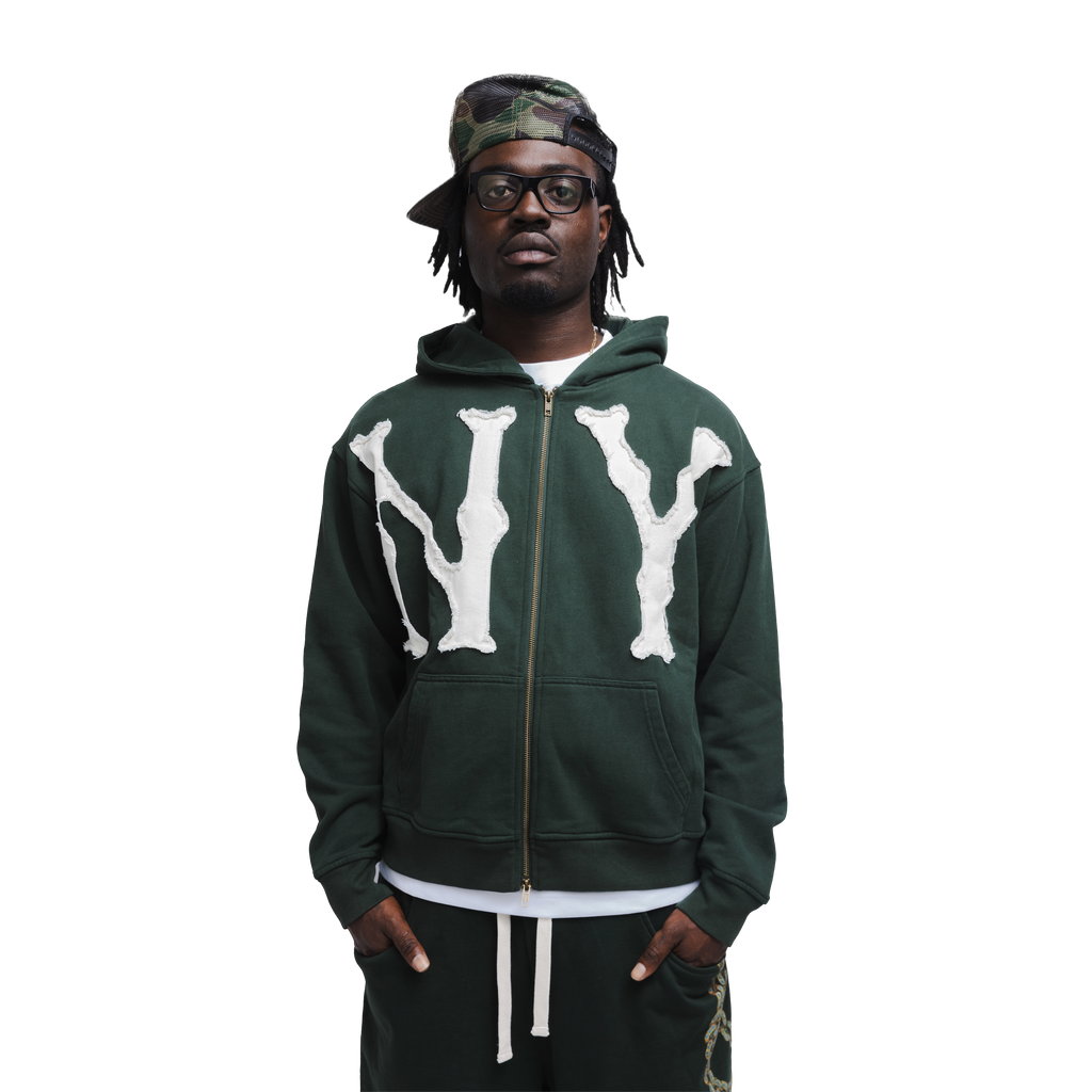 FOREST GREEN NY HOODIE