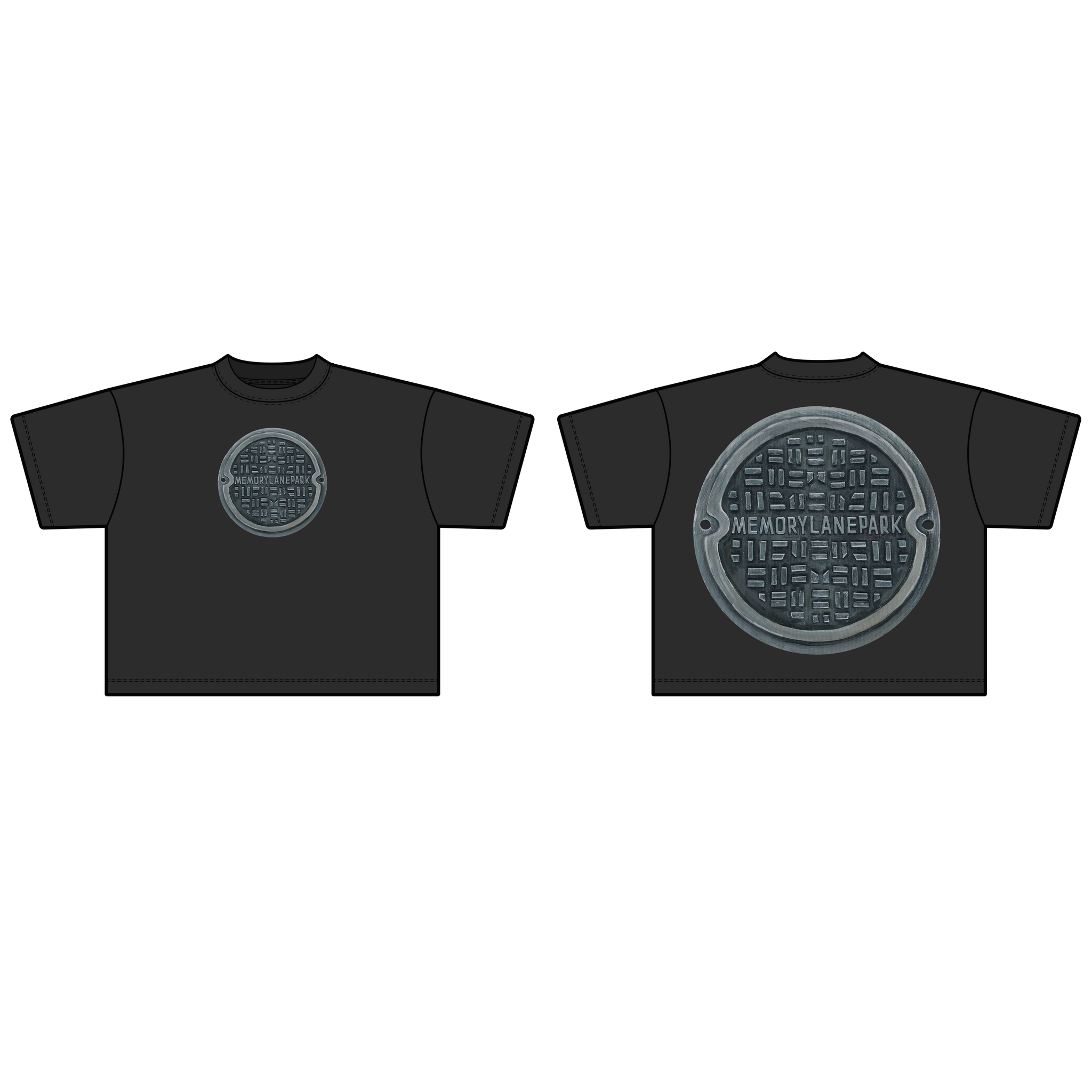 BLACK MANHOLE TEE