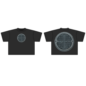 BLACK MANHOLE TEE