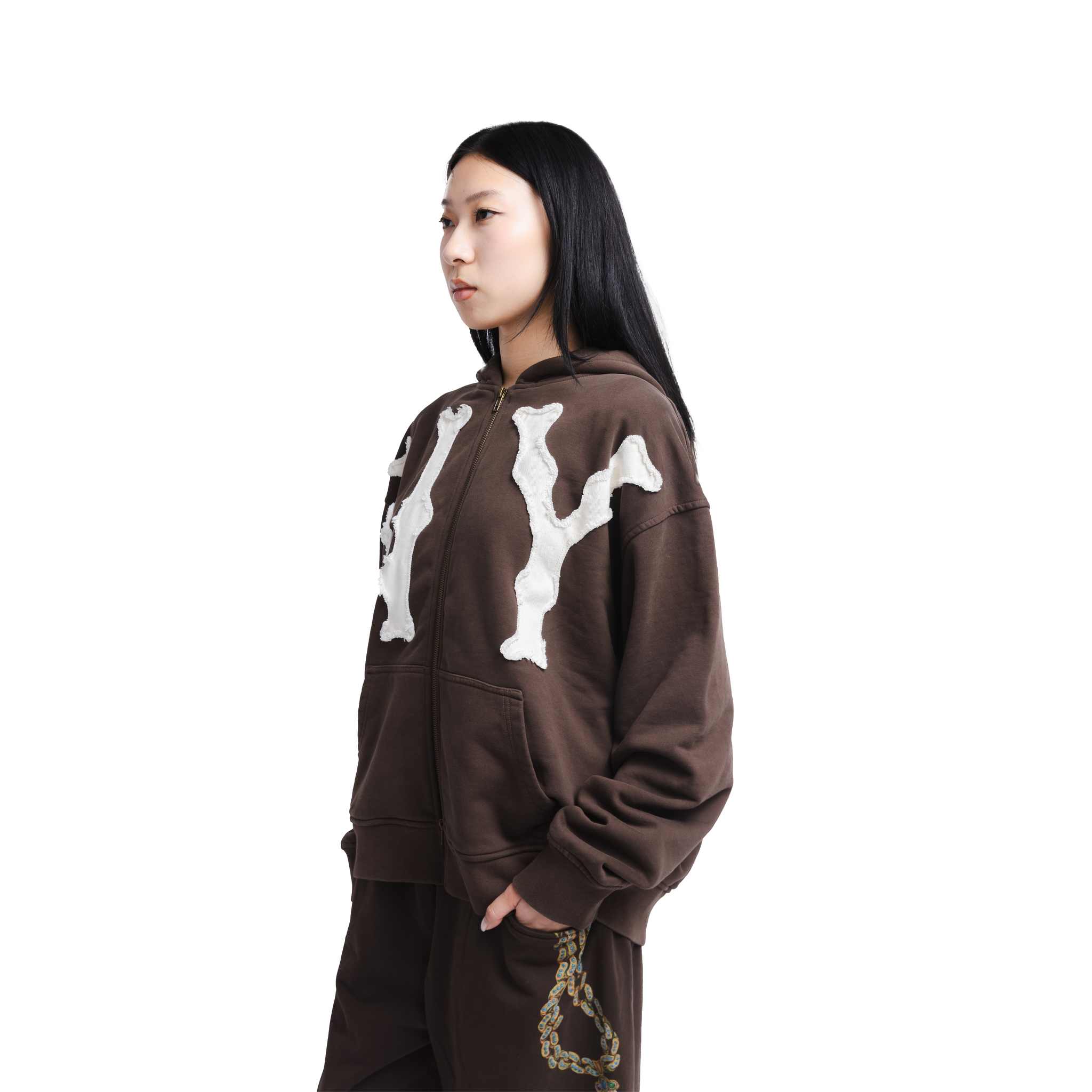 BROWN NY HOODIE